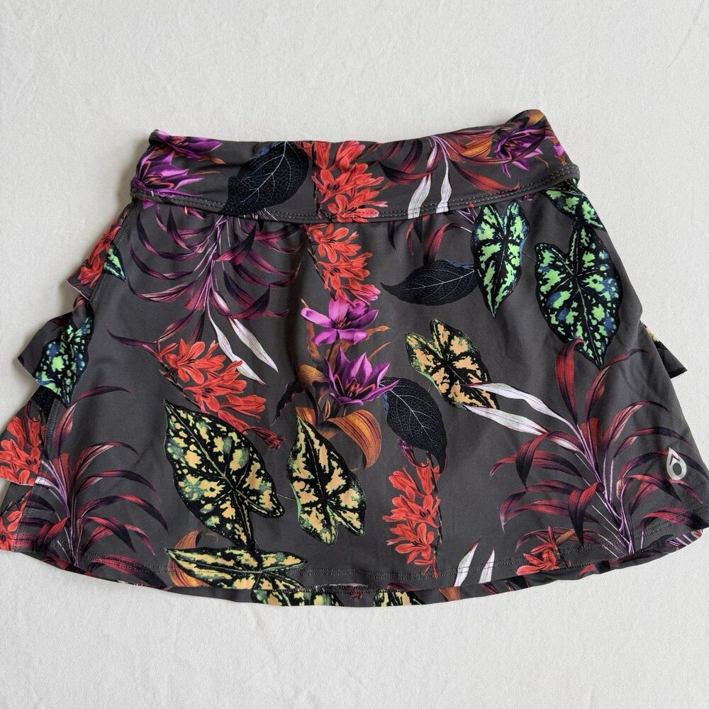 Dona Jo Shakira Golf Tennis Pickleball Skort Womens Size 1 Small Tropical Skirt